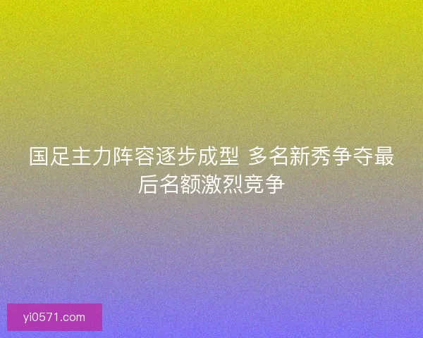 国足主力阵容逐步成型 多名新秀争夺最后名额激烈竞争